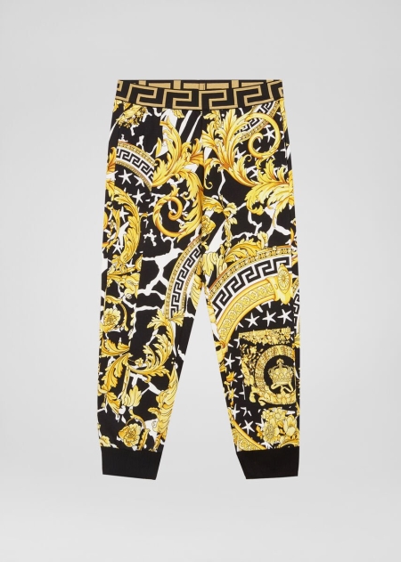 Pantaloni Versace Savage Barocco Print Fete | RJNTGUL-21